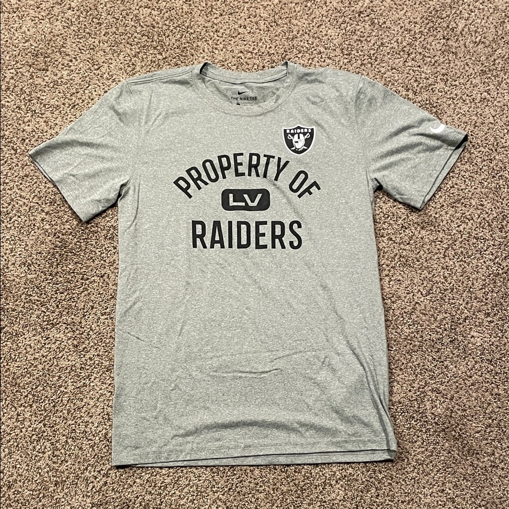 Nike Gray Raiders Short Sleeve Tee